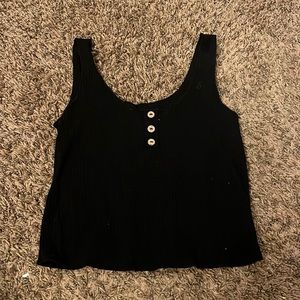 Black Cropped Tank